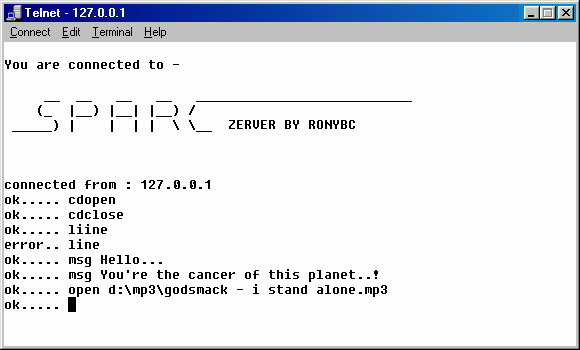 telnet screen 2